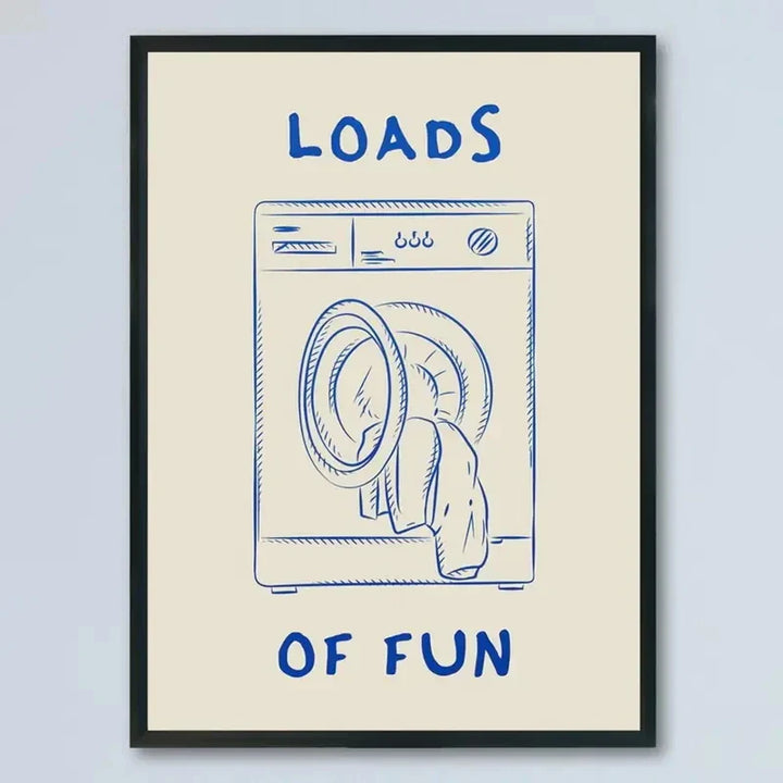 Loads of Fun Laundry Room Wall Art | Bowlift
