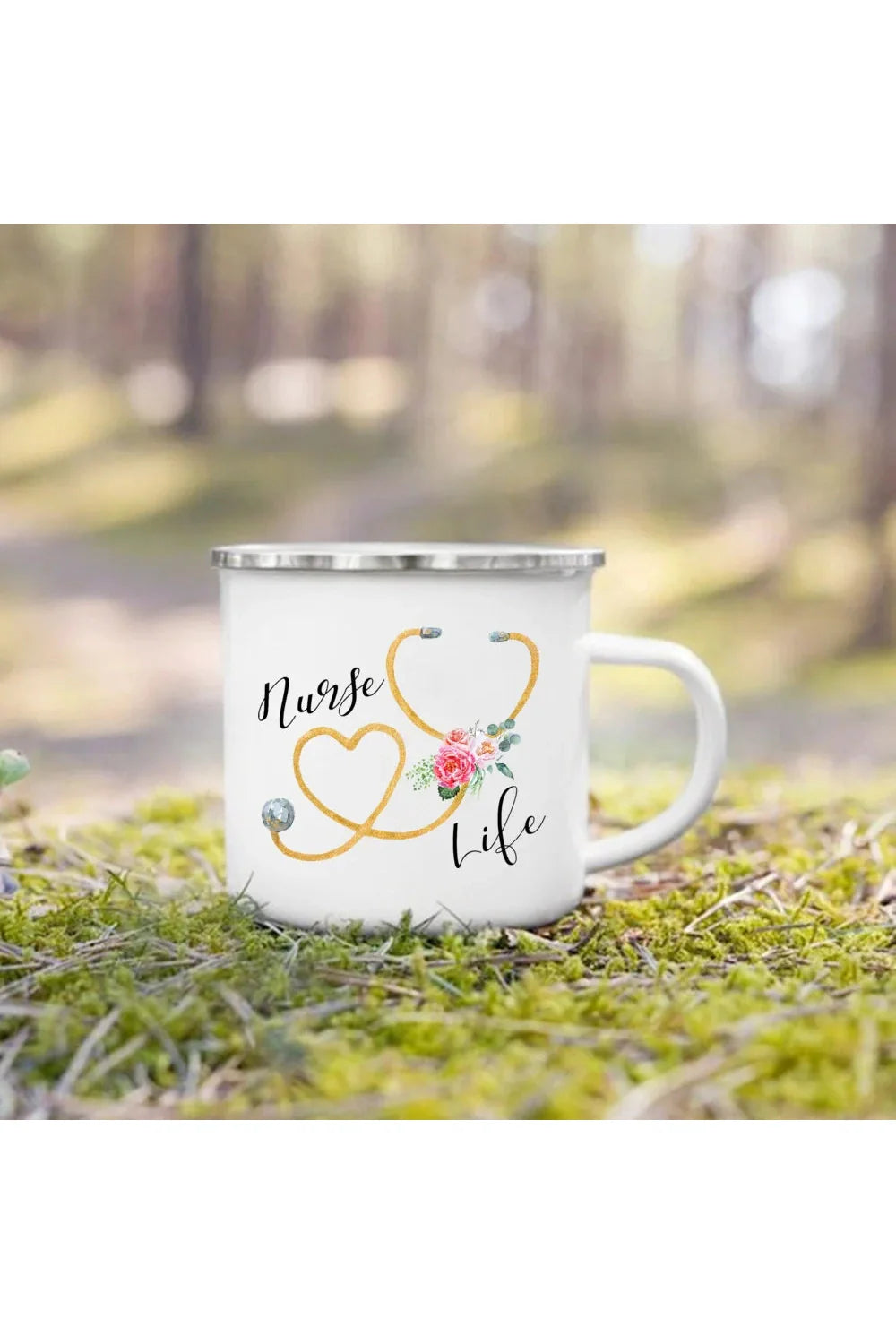 Life Enamel Coffee Mug | Bowlift