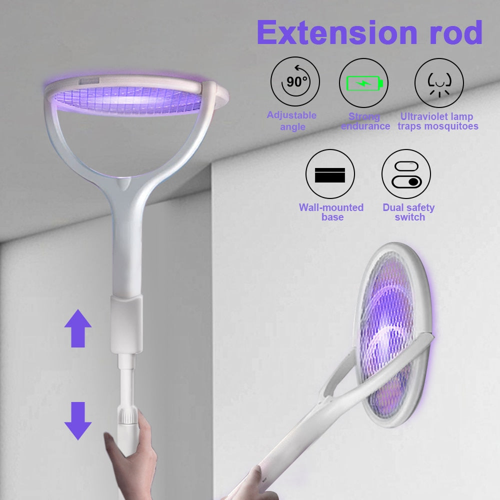 6in1 Rotatable Electric Mosquito Zapper | Bowlift