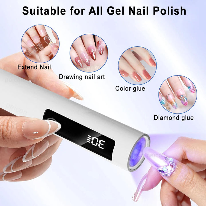 UV nail pen with folding stand - rechargeable | Bowlift