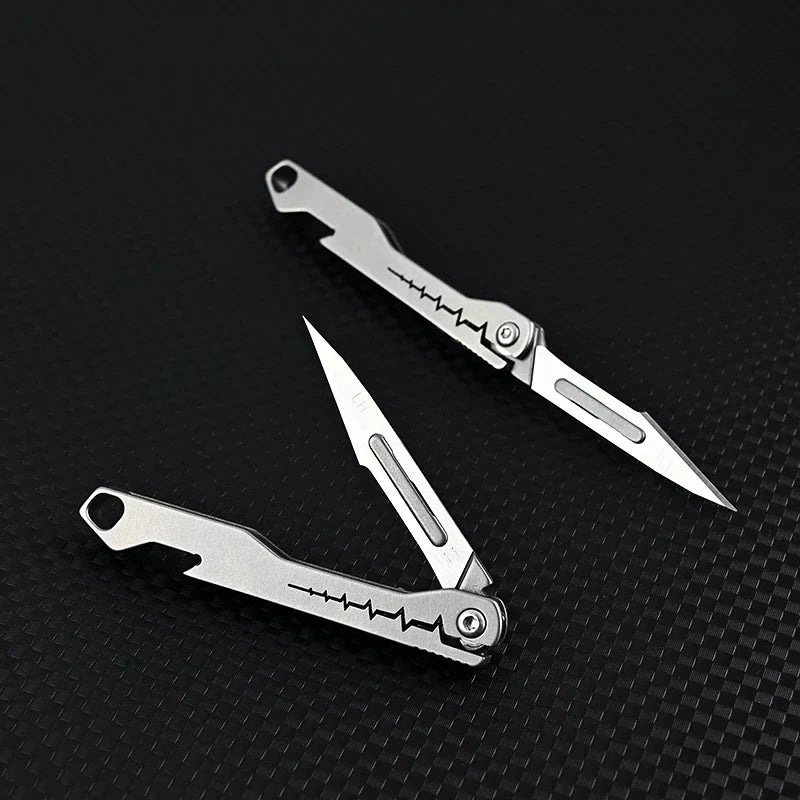 Titanium All-Purpose Foldable Sharp Cutter Knife | Bowlift