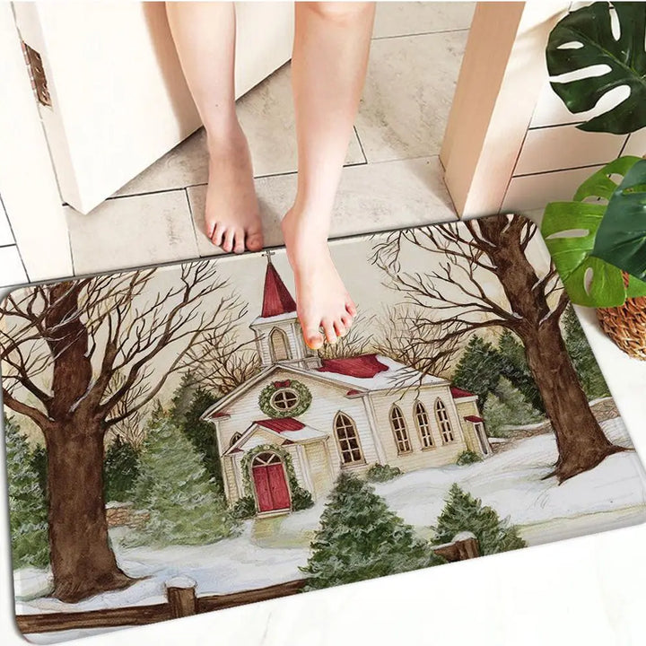 FestiveWelcome – Luxury Christmas Doormat for your Threshold Bowlift