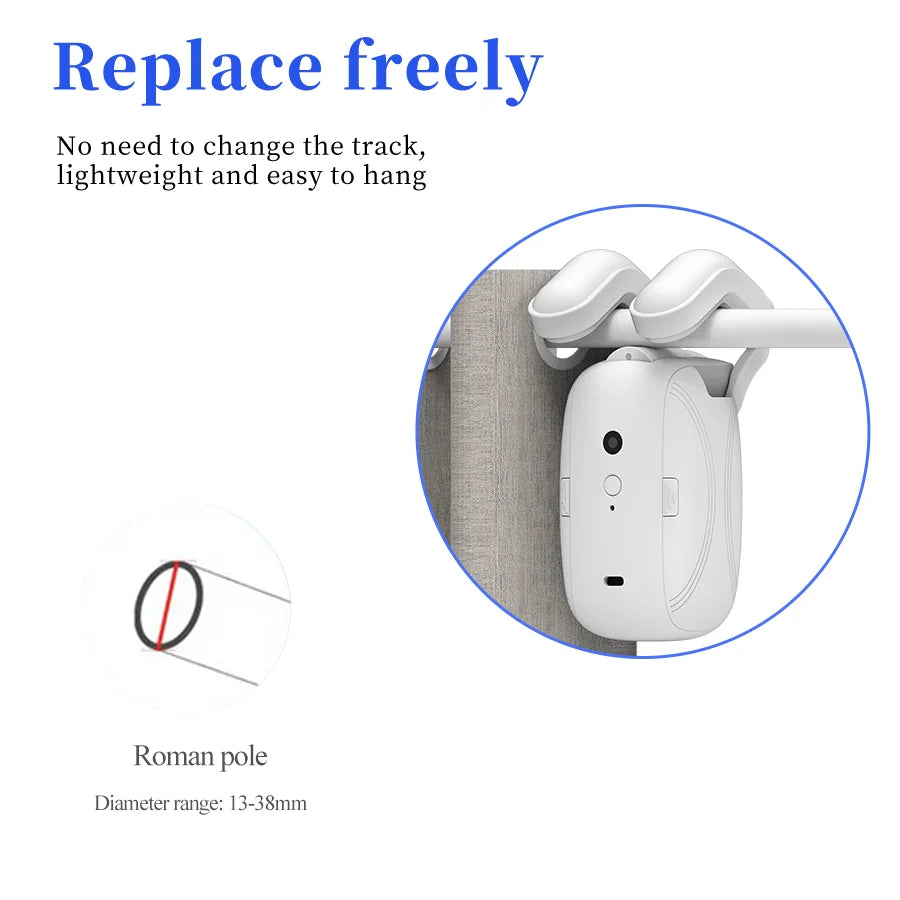 GlideEase — Comfortable curtain control that instantly relaxes your life | Bowlift