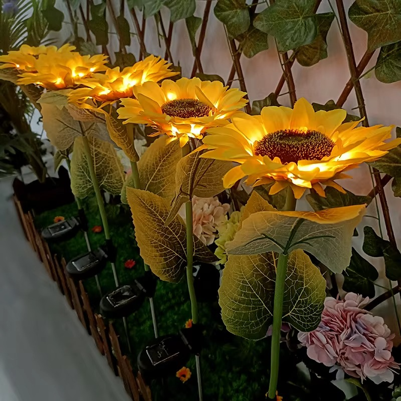 BowLift | Solar-Powered LED Sunflower Lights for Gardens and Yards