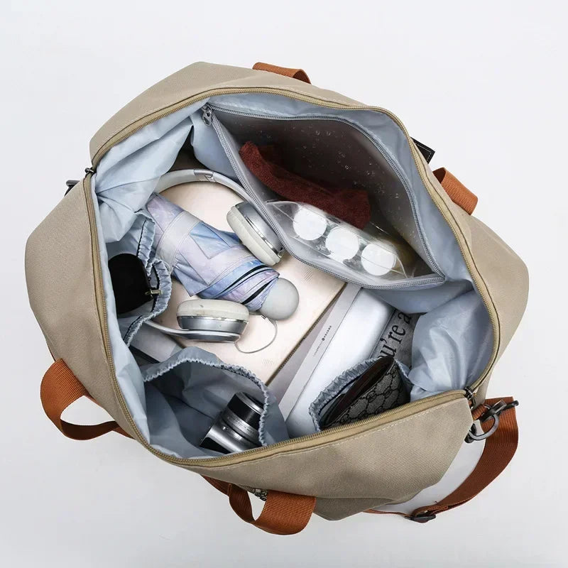 BowLift | VOLARIS Fitness Travel Bag | Large Capacity | Dry-Wet Separation | Hand & Shoulder Bag for Women