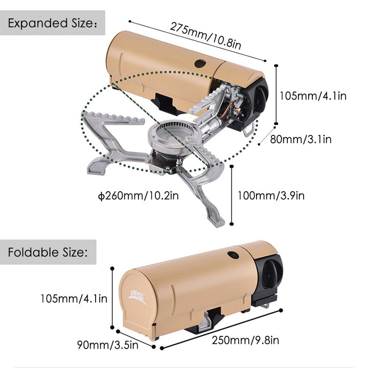 Outdoor Mini Portable Folding Gas Stove | Bowlift