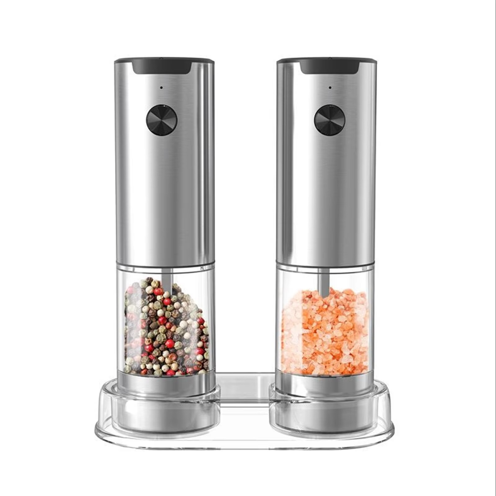 BowLift | Electric Salt and Pepper Grinder Set with Adjustable Coarseness and LED Light