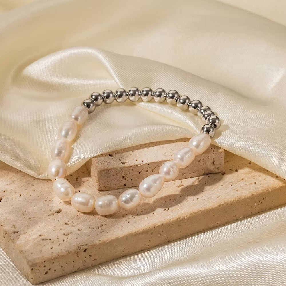 BowLift | 18k Beaded Pearl Split Bracelet