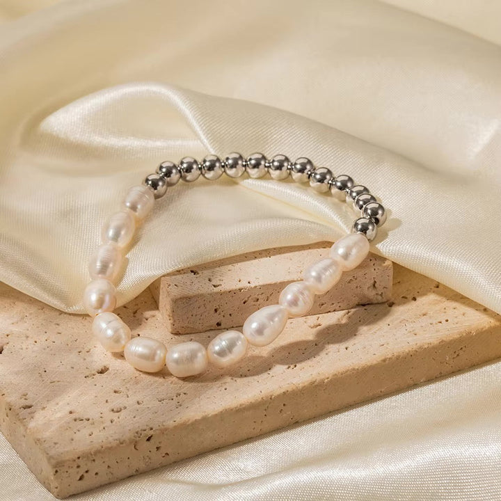 BowLift | 18k Beaded Pearl Split Bracelet