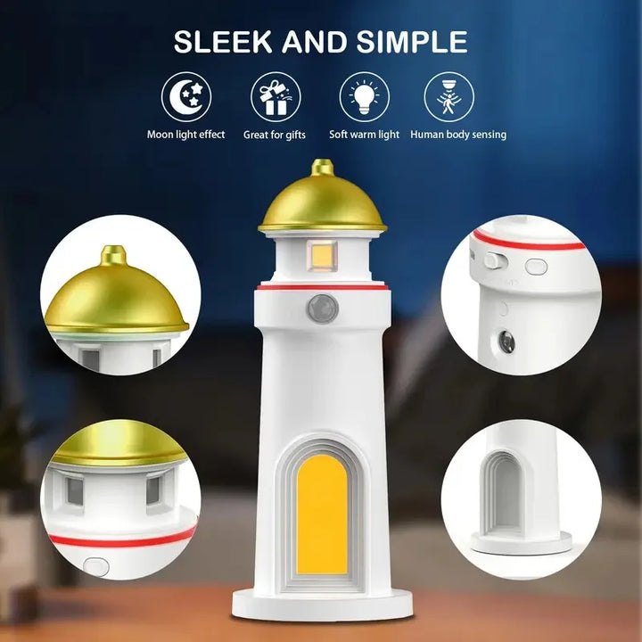 Moon Harbor Lighthouse Night Lamp | Bowlift
