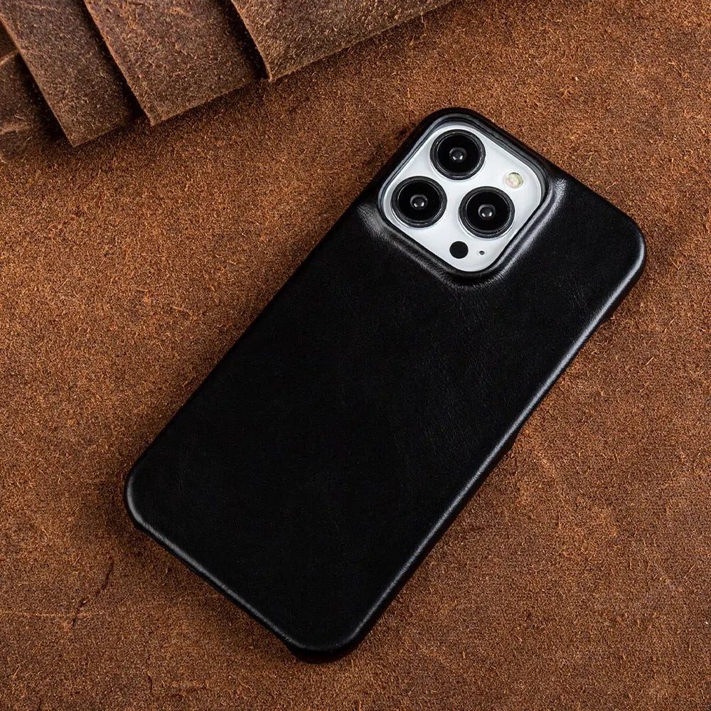 BowLift | RoyalLeather: Luxurious, handmade case made of genuine cowhide leather for the iPhone
