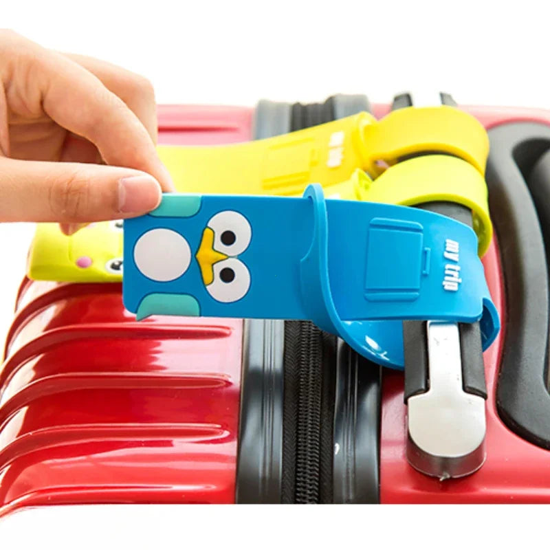 BowLift | Taggidoo Silicone Luggage Tag with Animal Design | Address Label for Travel & Luggage | Boarding Tag for Suitcases & Bags