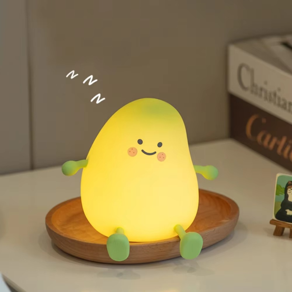 BowLift | Super Soft Touch-Controlled Multicolor Silicone Pear Night Light