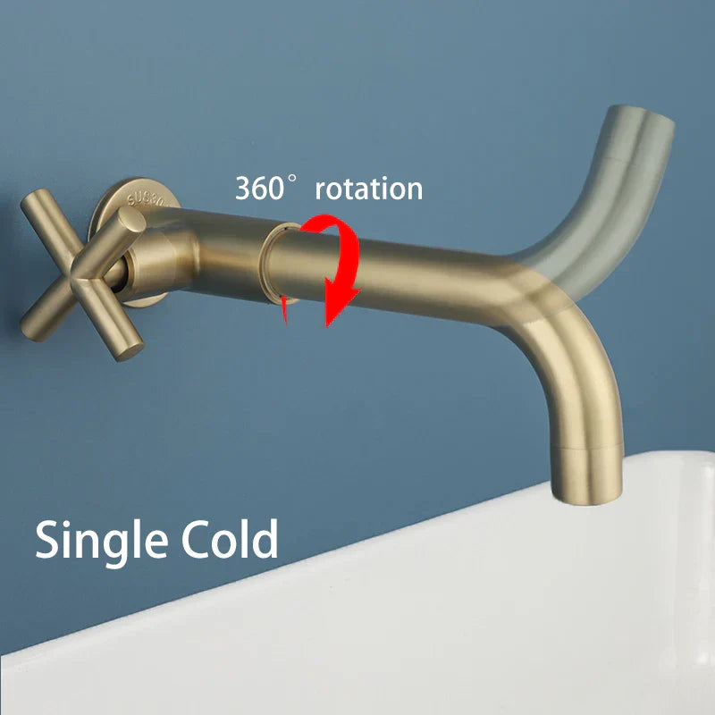 BowLift | Luxury Wall Faucet with Waterfall Design for Bathroom Renovation