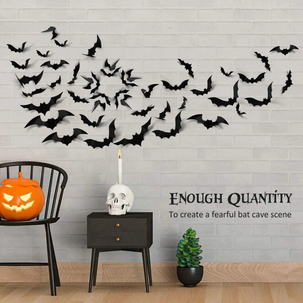 BowLift | Luminous LED Bat Wall Stickers 24PCS