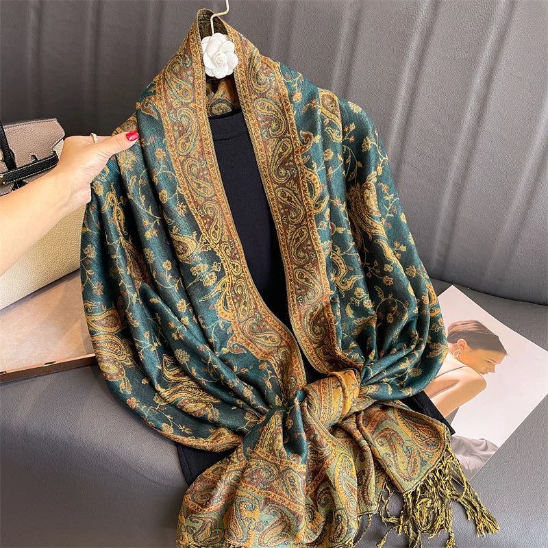BowLift | Élégancea | Women's Scarf | Cashmere Feel | 70 × 190 cm | Luxury Print & Warm