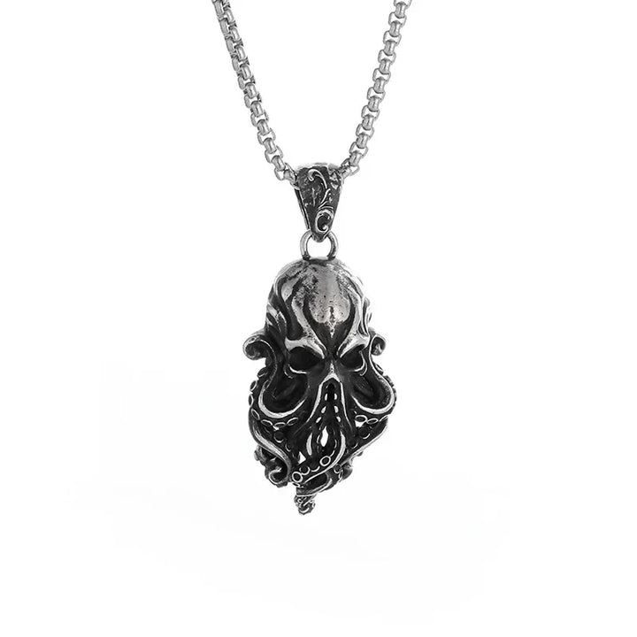 BowLift | Gothic Skull Octopus Tentacle Necklace