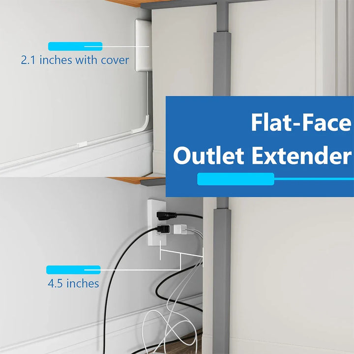 BowLift | Ultra-Thin Wall Panel Plug with Extension Cord