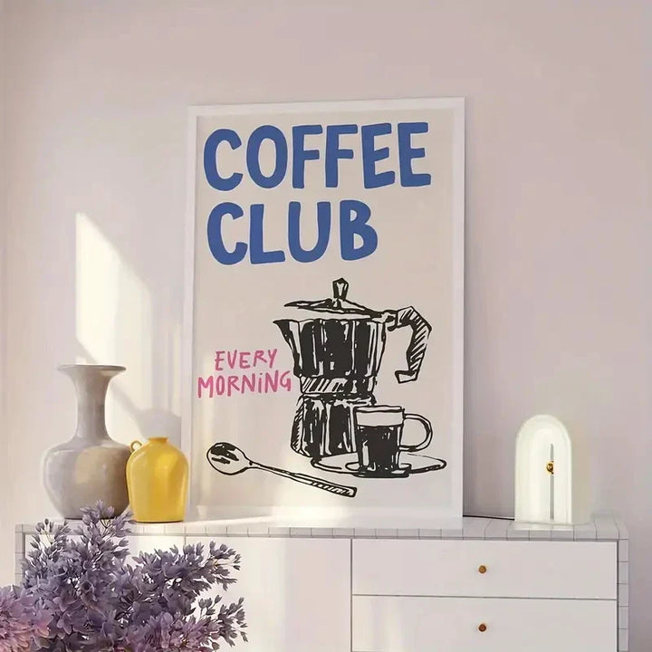 Coffee Club Wall Art | Bowlift