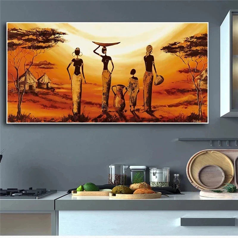 BowLift | Plus Sizes Abstract African Woman Canvas Painting