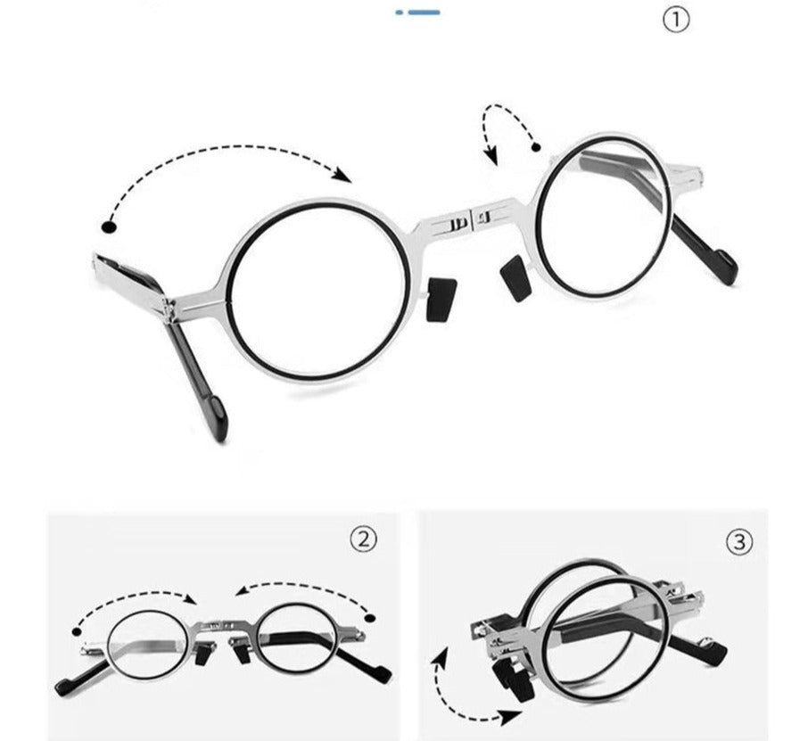 BowLift | CompactView Reading Glasses – Foldable Eyeglasses for Convenience and Protection