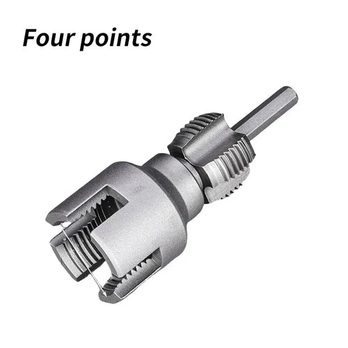 Pipe Thread Reamer & Edge Cutter Drill Attachment Tool | Bowlift