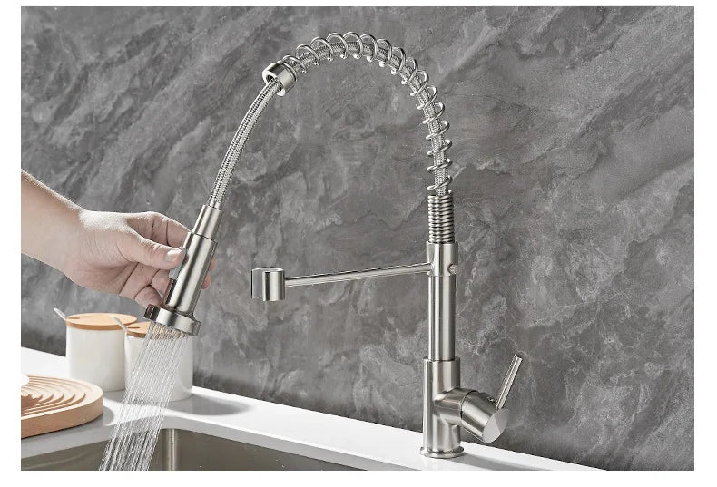 Faucet with Double Outlet – High-Quality Faucet for Flexible Washing, Easy Installation, Ideal for Modern Kitchens, Swiveling and Durable | Bowlift