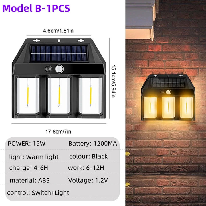 BowLift | Night Guard LED Solar Wall Waterproof Lamp