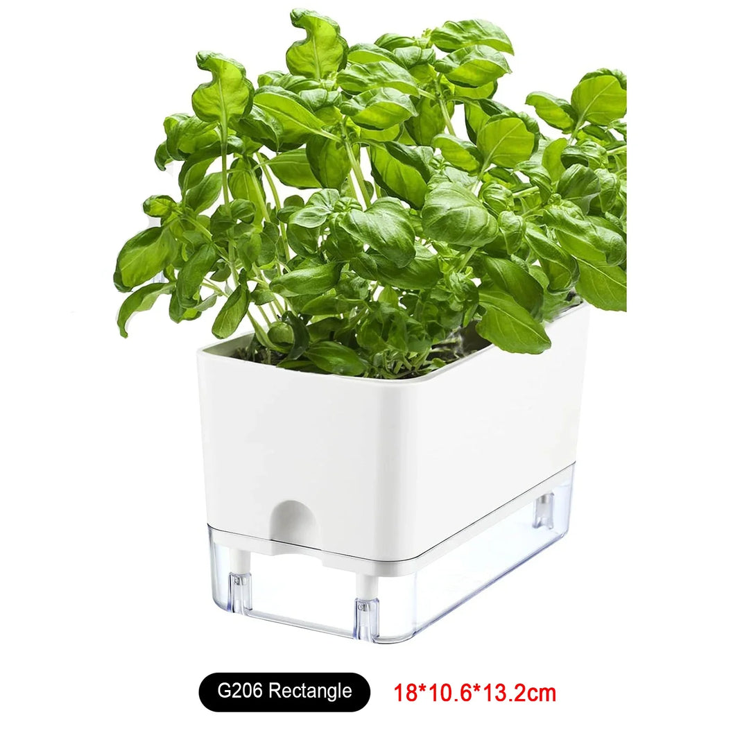 BowLift | Plant Pot BloomEase | Self-Watering & Space-Saving | With Water Level Indicator | For Indoor Plants & Herbs