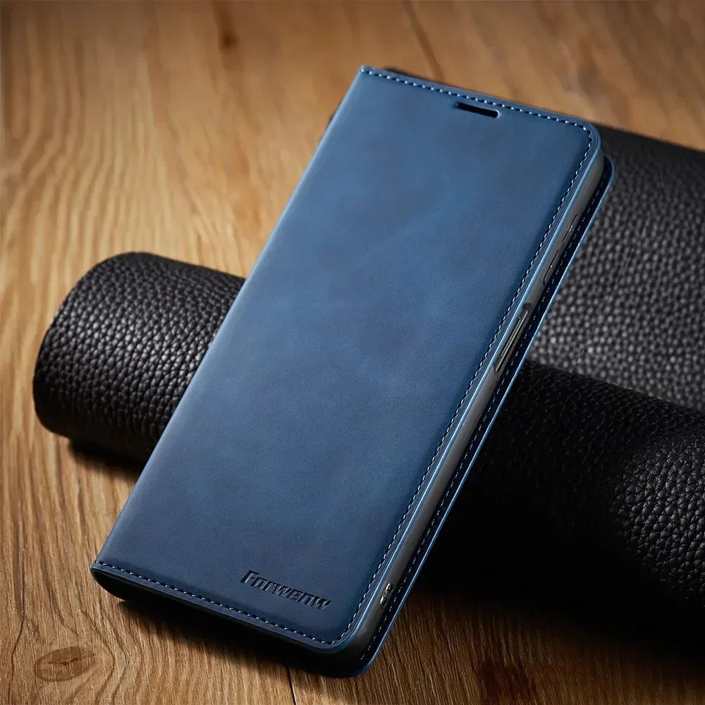 BowLift | Samsung Case: Magnetic Leather Bag for Stylish Protection