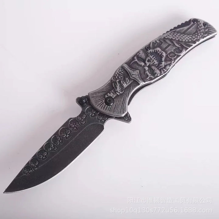 Tactical Nigh Skull Foldable Pocket Knife | Bowlift