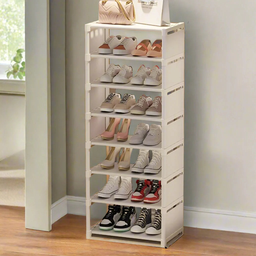 BowLift | Space-Saving Metal Frame Shoe Rack with 6/8 Layers – Liora