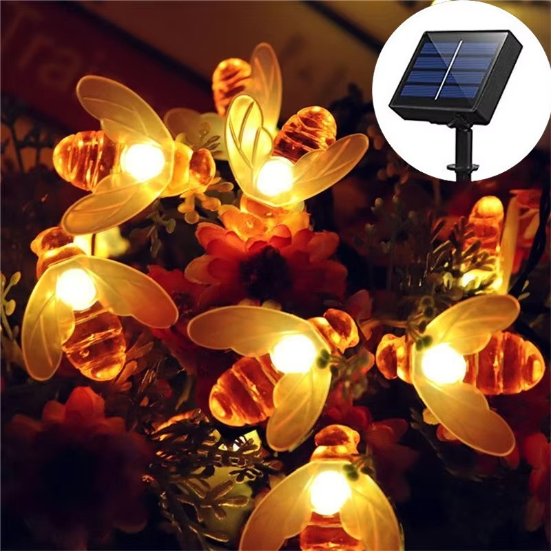 BowLift | Enchanting Solar-Powered Bee String Lights with Multiple Modes