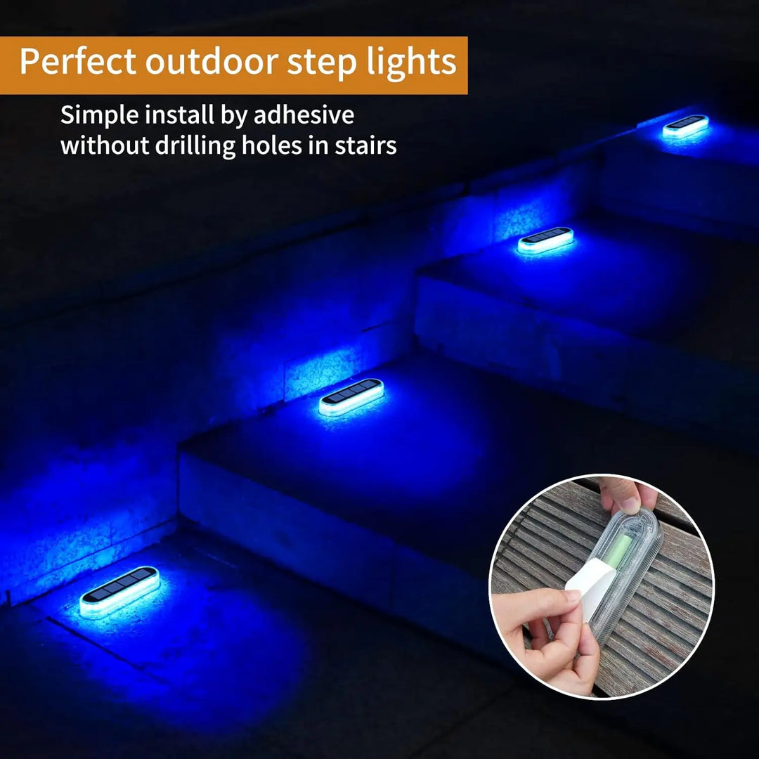 BowLift | LumaGlow Solar Trap Light | IP68 Waterproof with 30 LEDs in Warm/Cold White/Blue for Terrace and Outdoor