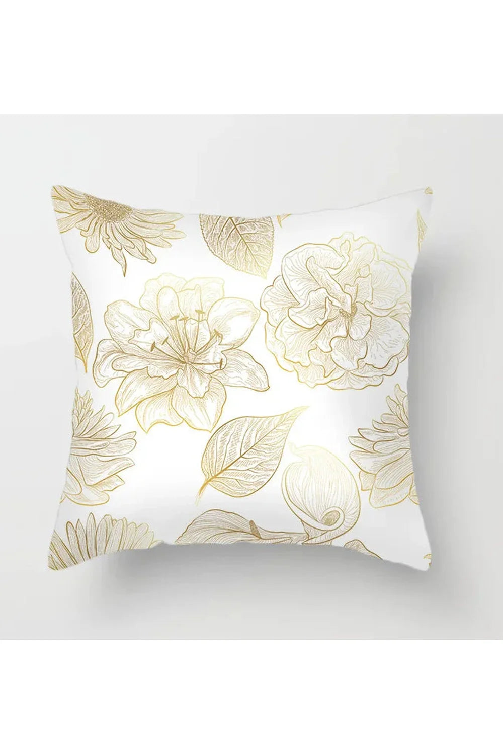 Yellow Leaf Polyester Pillowcase | Bowlift