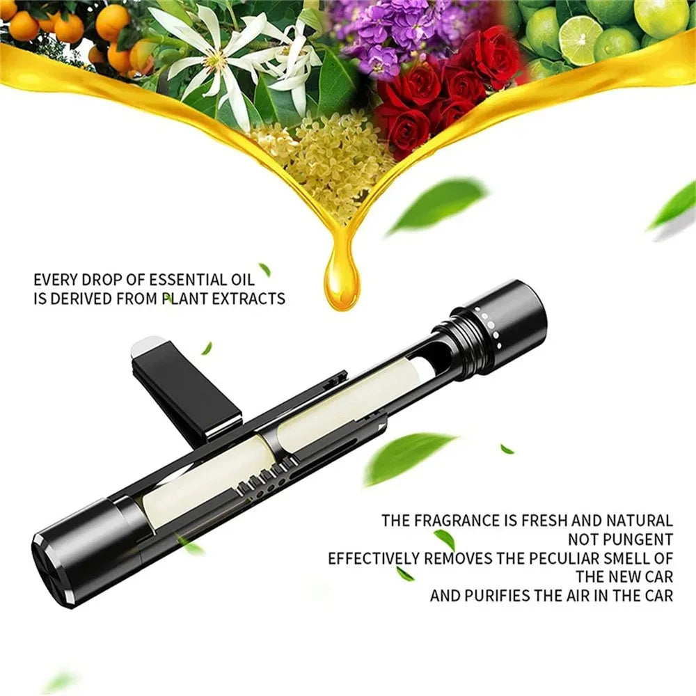 BowLift | Brisano Car Fragrance Clip | Natural & Refillable | Metal Housing & Fragrance Control | For Air Vents