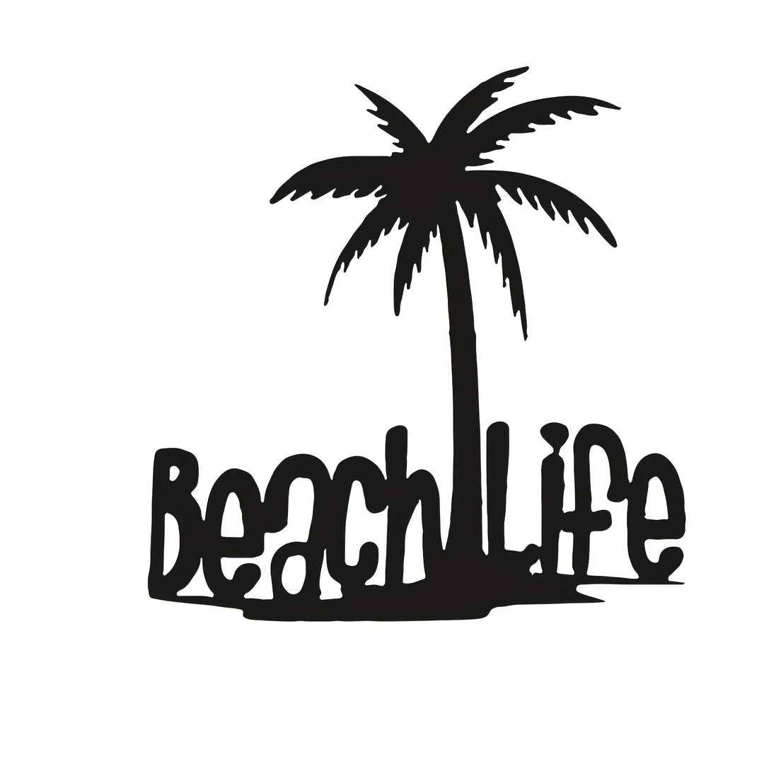 Beach Life Coconut Tree Metal Wall Art 3d Decoration For Living Room Bedroom Home Office Wall Decoration | Bowlift