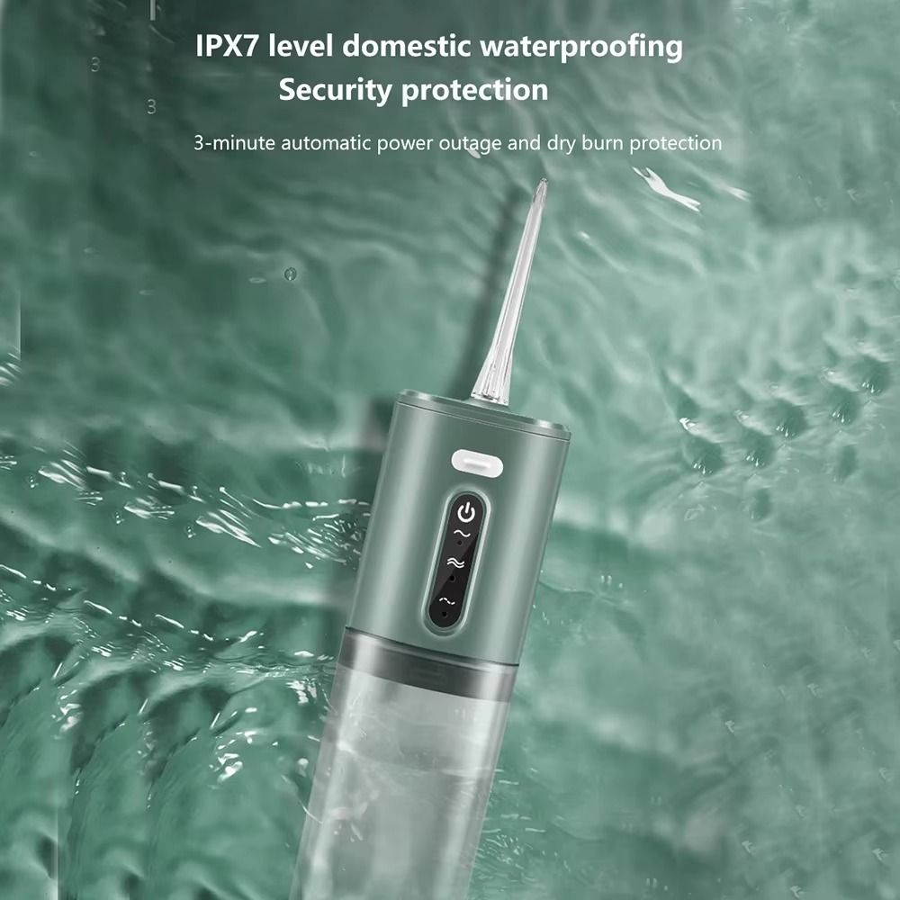 BowLift | Portable Water Flosser USB Rechargeable Oral Irrigator 9.5oz Electric Tooth Cleaner with 3 Modes Waterproof