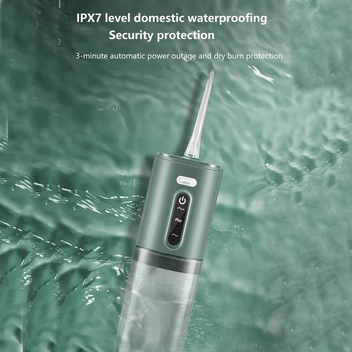 BowLift | Portable Water Flosser USB Rechargeable Oral Irrigator 9.5oz Electric Tooth Cleaner with 3 Modes Waterproof