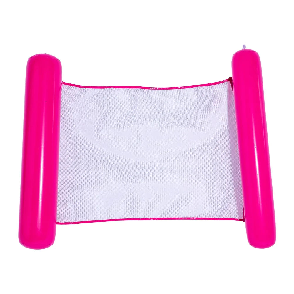 BowLift | AQUAVIVA Inflatable Water Hammock | 130×70 cm | Foldable Pool Lounger with Backrest | Swimming Bed for Pool, Beach & Vacation