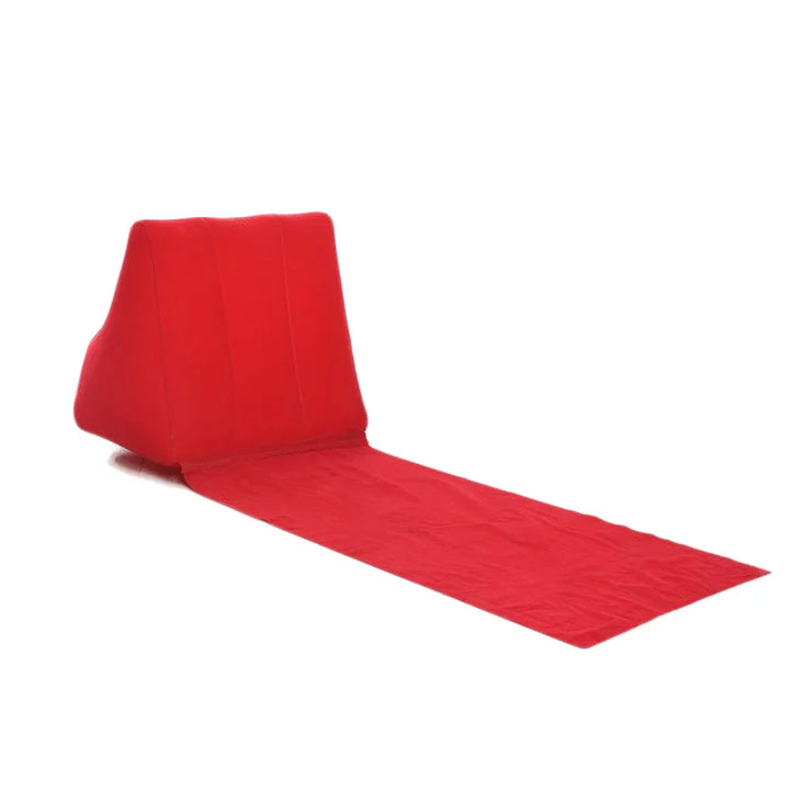 BowLift | Inflatable Beach Mat with Backrest | Foldable & Comfortable | AirLounge Travel & Camping Lounge Pillow