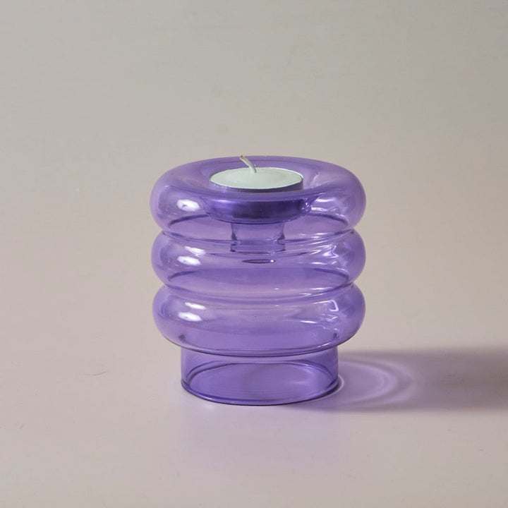 BowLift | Dual Glass Spiral Candle Holder