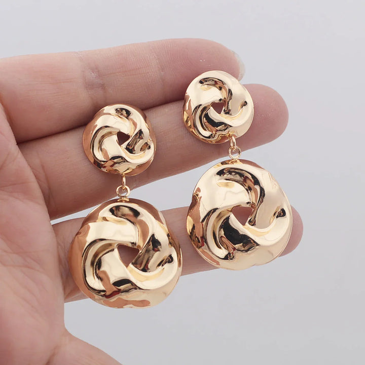 BowLift | Stacked Pretzel Spiral Twist Earrings
