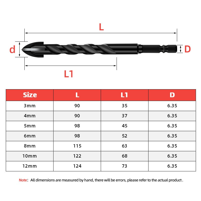 BowLift | Heavy-Duty Mega Ultimate Cross Hex Drill Bit Set