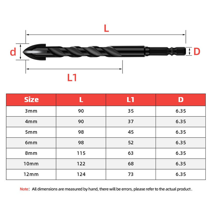 BowLift | Heavy-Duty Mega Ultimate Cross Hex Drill Bit Set