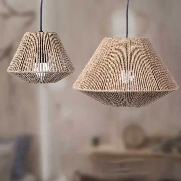 BowLift | RotaBeam - Rugged Wooden Ceiling Lamp