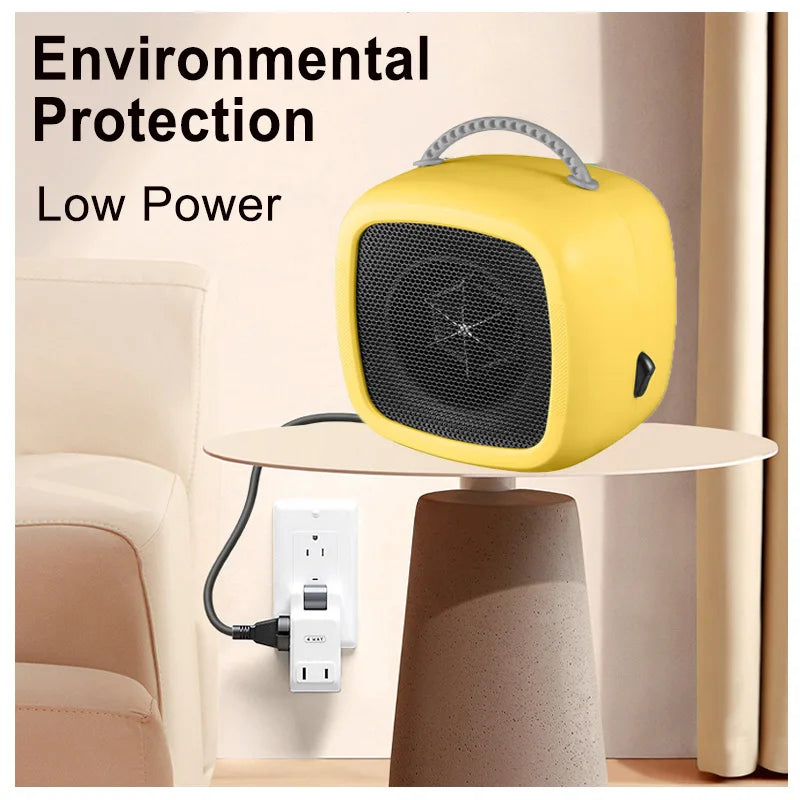 BowLift | HeatEase | Mini Table Heater | Portable PTC Ceramic Heater | 14.2×14.1×10.1 cm | Quiet & Energy Saving