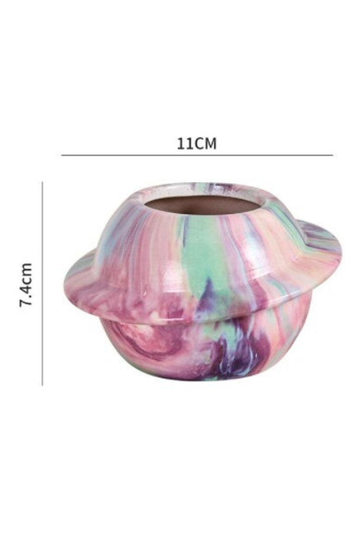 Motif ceramic pot for succulents | Bowlift