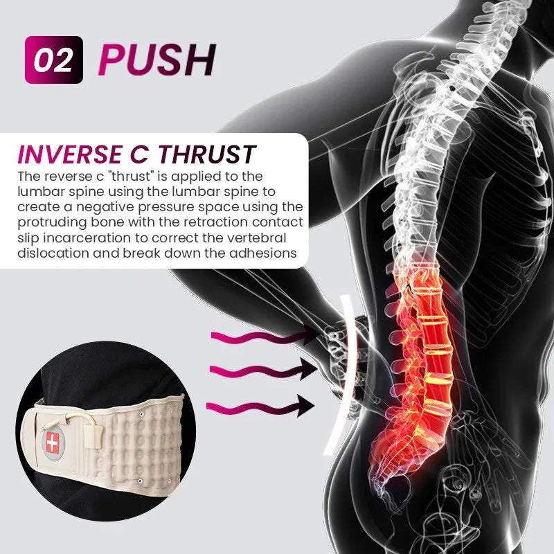 BowLift | Inflatable Lumbar Pain Relief Belt