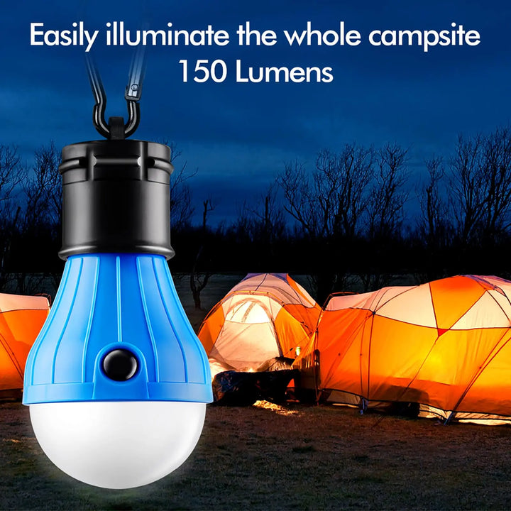 BowLift | LumaTrail Outdoor Lamp | 3 Light Modes | Compact & Stable | Carabiner Attachment